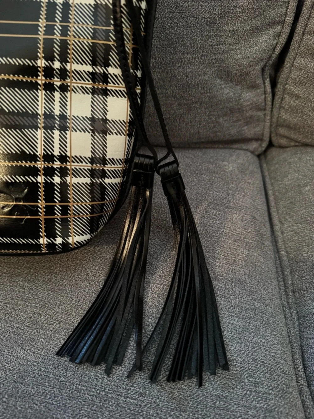 Patricia Nash Black/White Plaid Voletta Crossbody - Picture 3 of 9